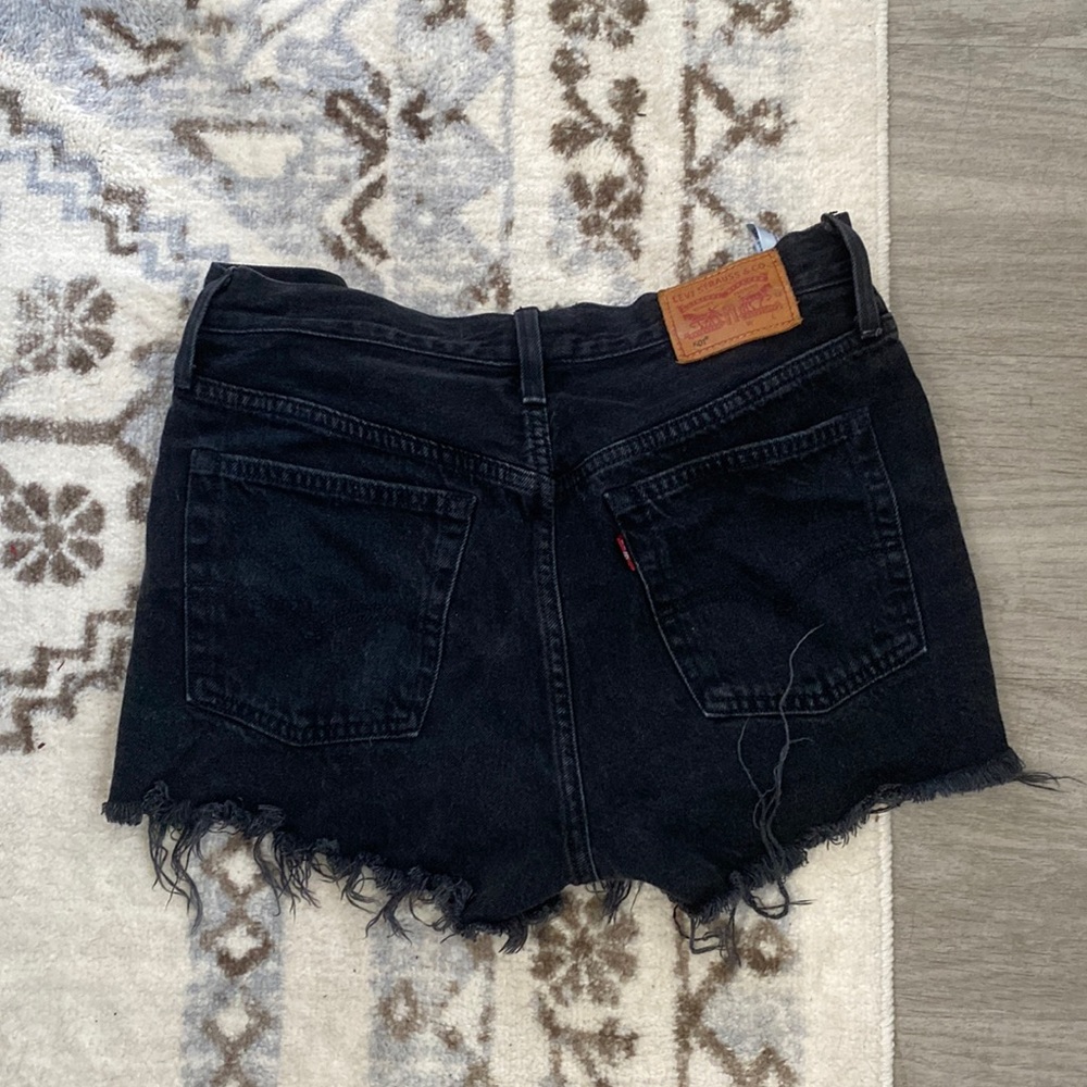 Levi’s 501 black high waisted shorts (waistband 27)